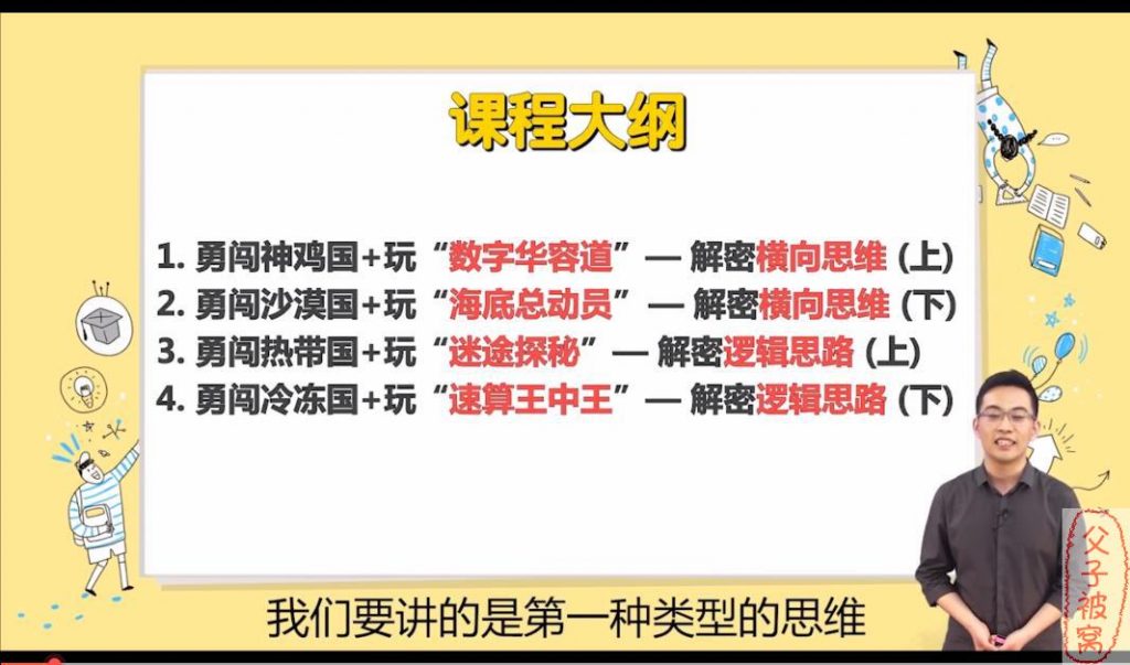 最强脑王杨易《最强大脑游戏课》(8讲全) 教学视频+课件