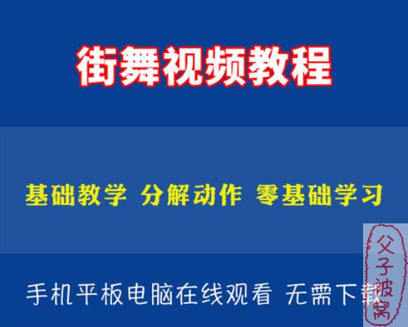 《流行街舞教程》 共15集 mp4高清视频
