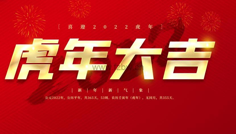 63款2022虎年贺岁新春海报素材合集 附源文件/预览图