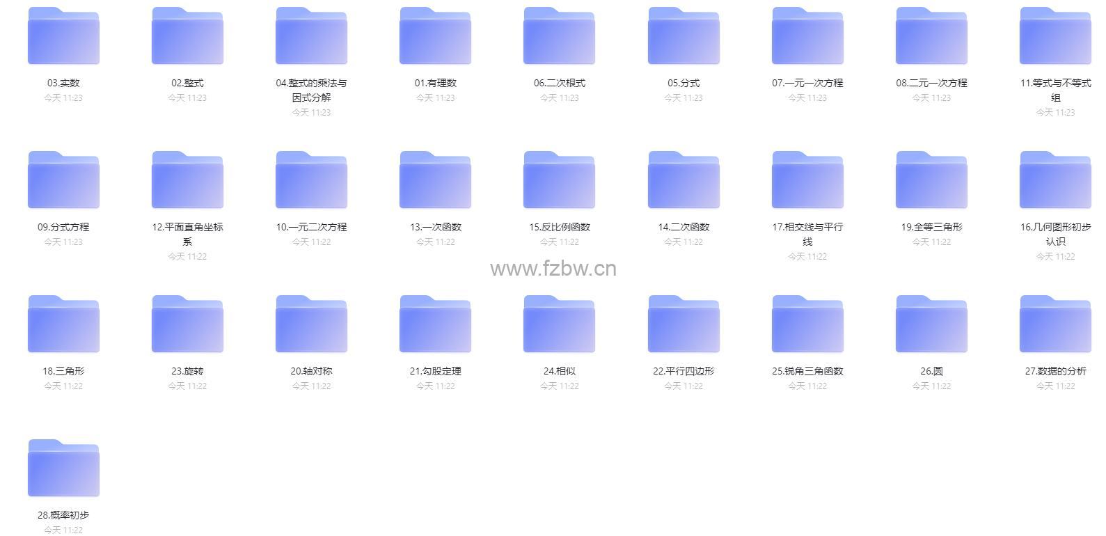 《初中全套数学》共227节 高清视频