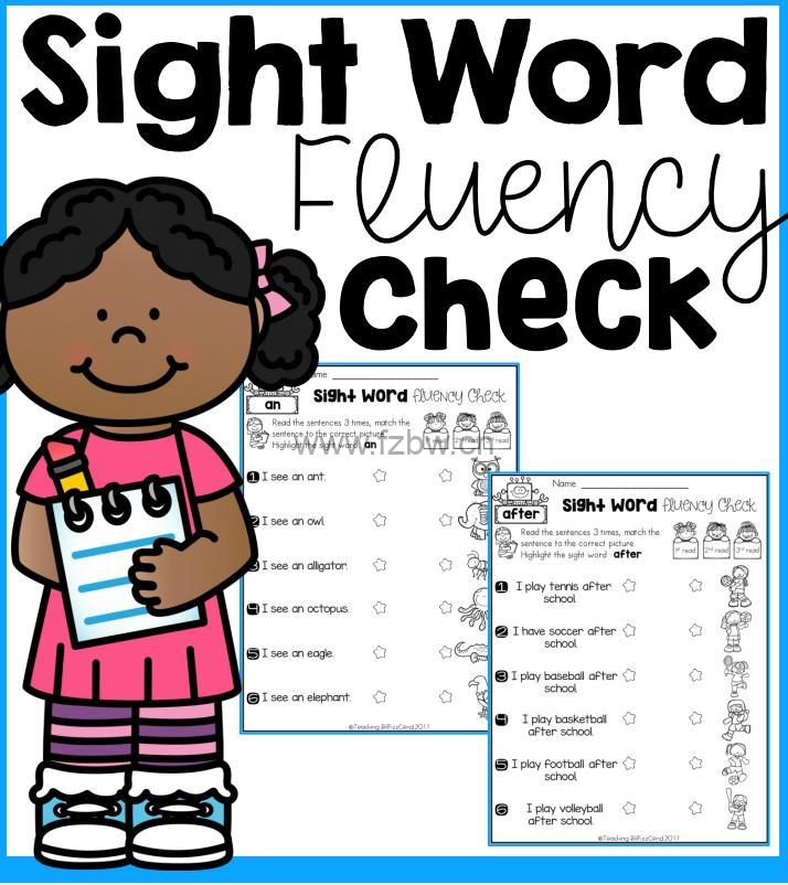 《sight word fluency check 连线书 》共3册 PDF格式
