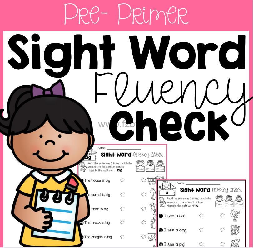 《sight word fluency check 连线书 》共3册 PDF格式