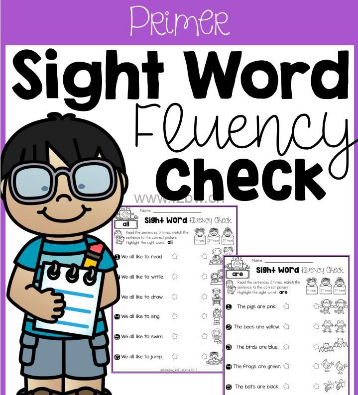 《sight word fluency check 连线书 》共3册 PDF格式