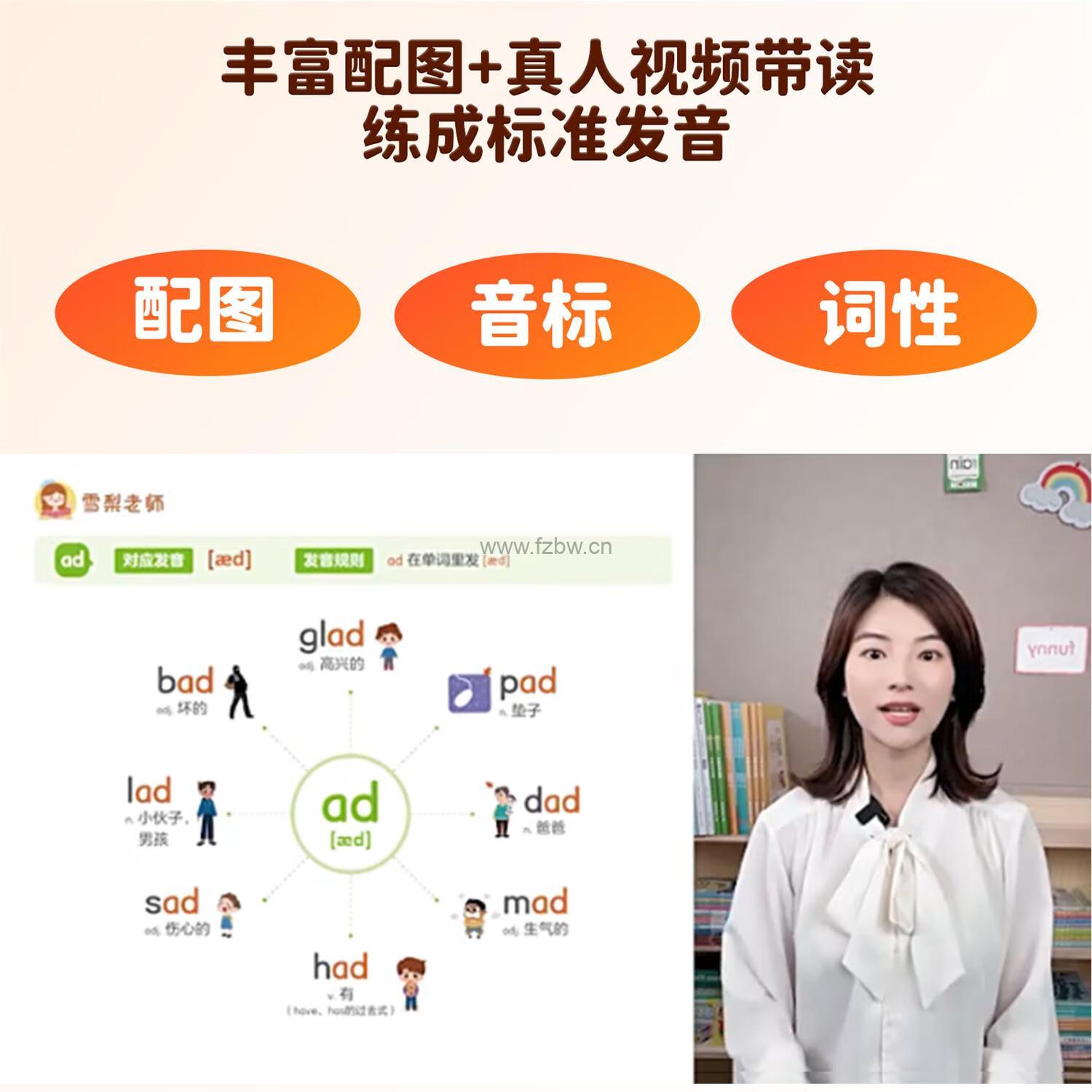 雪梨老师自然拼读1500词