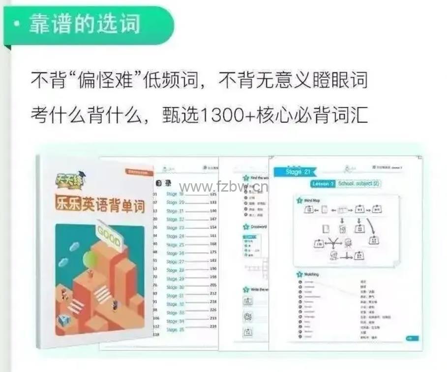 乐乐课堂《乐乐背单词》共105集 视频+PDF习题+答案