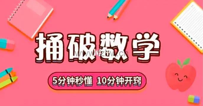 捅破数学Level1-6  动画视频课程