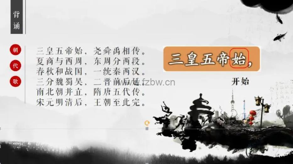 学儿思轻课《朝代歌》共16集 视频课程