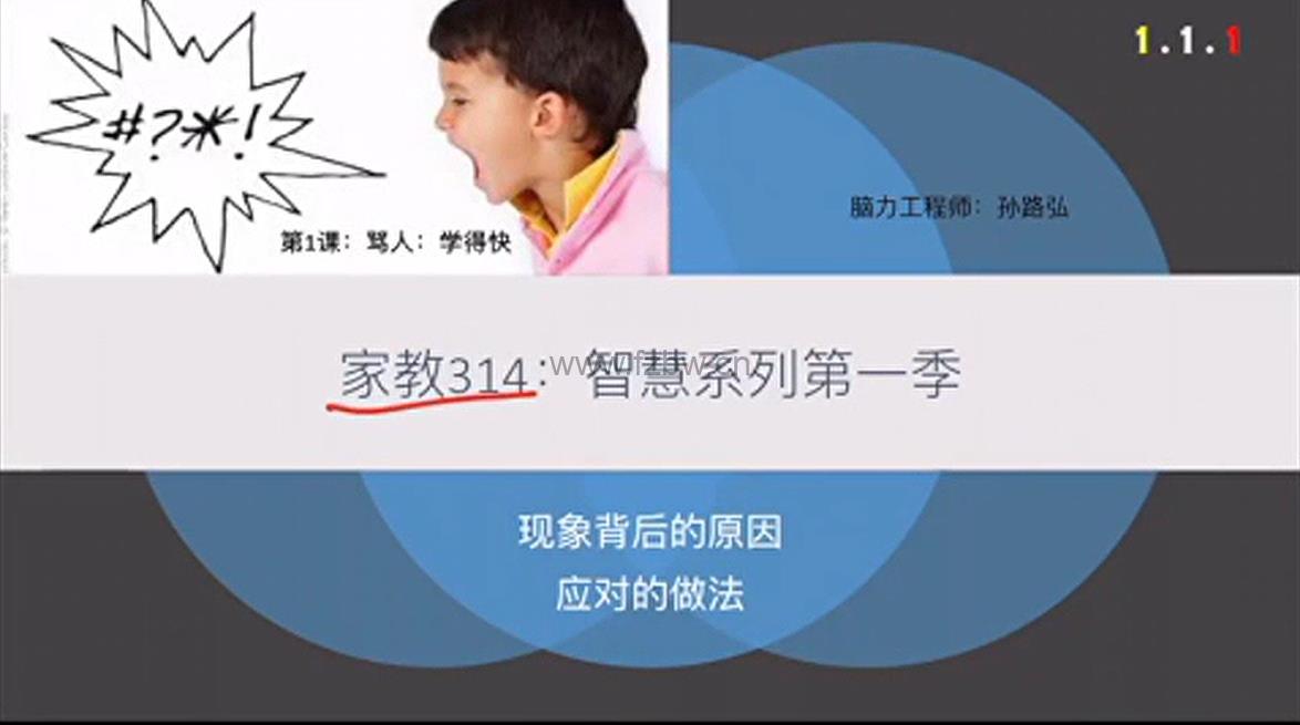 《家教314：智慧系列》1-4季 视频课程
