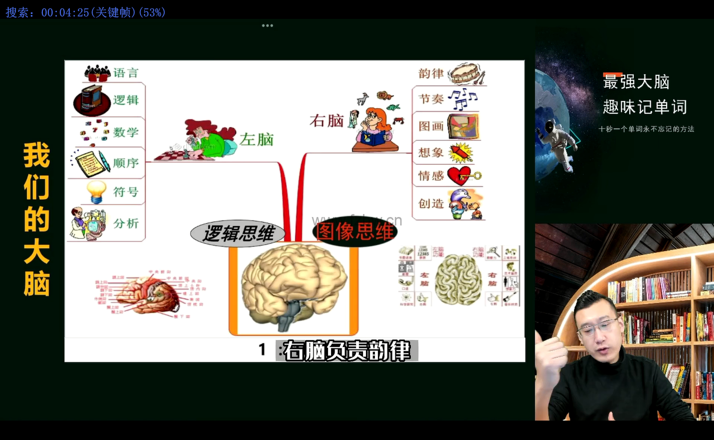 思维造物《最强大脑教你背单词速记》共261节 视频课程