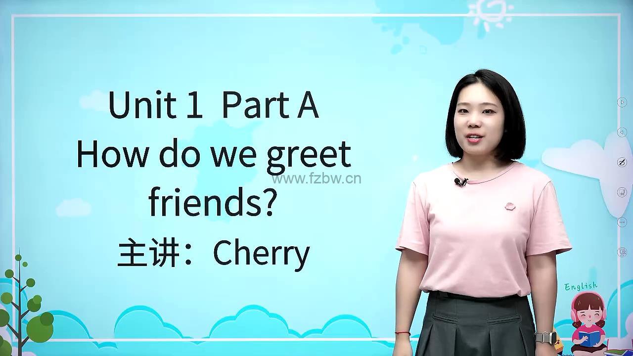 小学2024人教版三年级英语上册教学视频