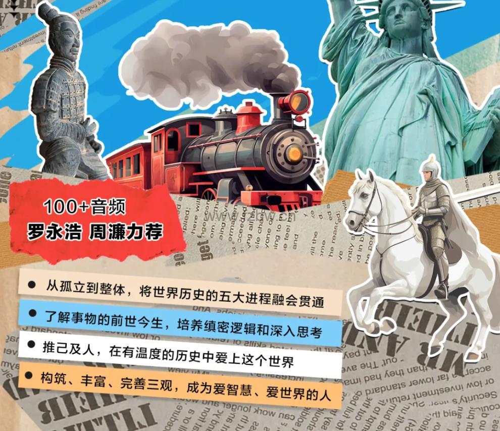 押沙龙《少年世界史》共100集 mp3音频课程