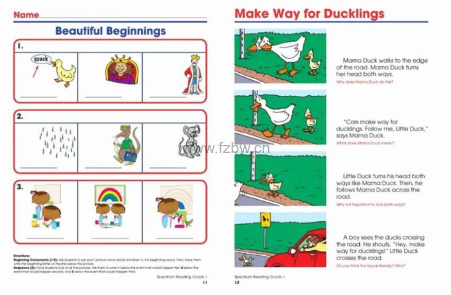 光谱阅读《spectrum reading workbook》GK-G8级别 PDF格式