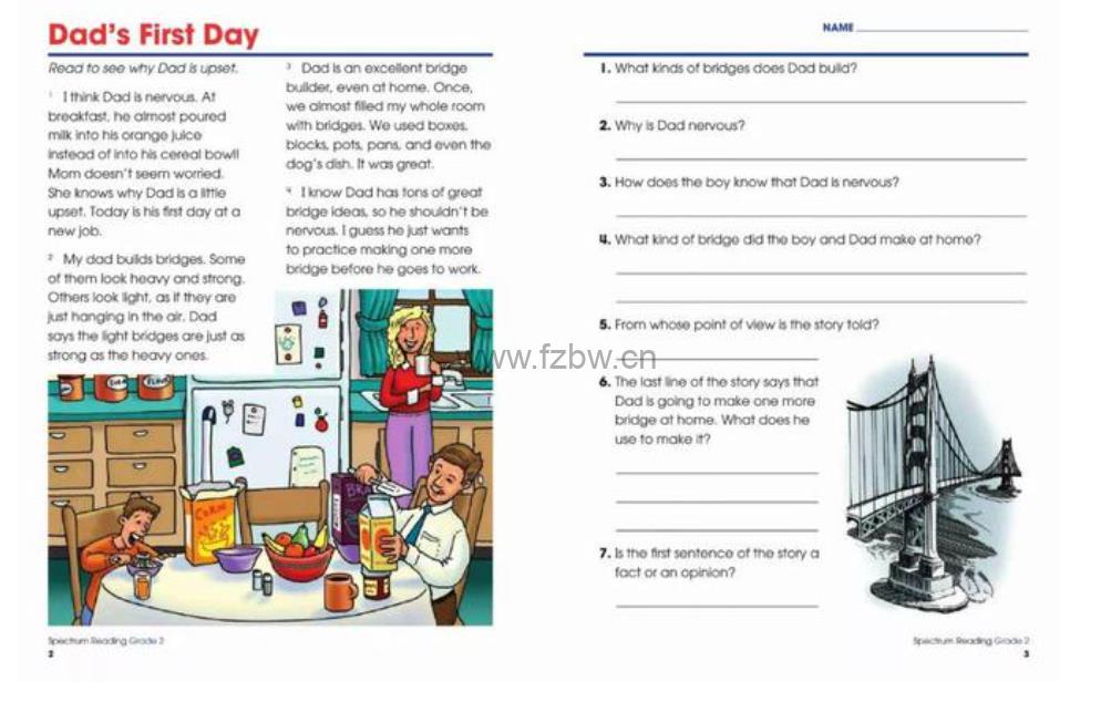 光谱阅读《spectrum reading workbook》GK-G8级别 PDF格式