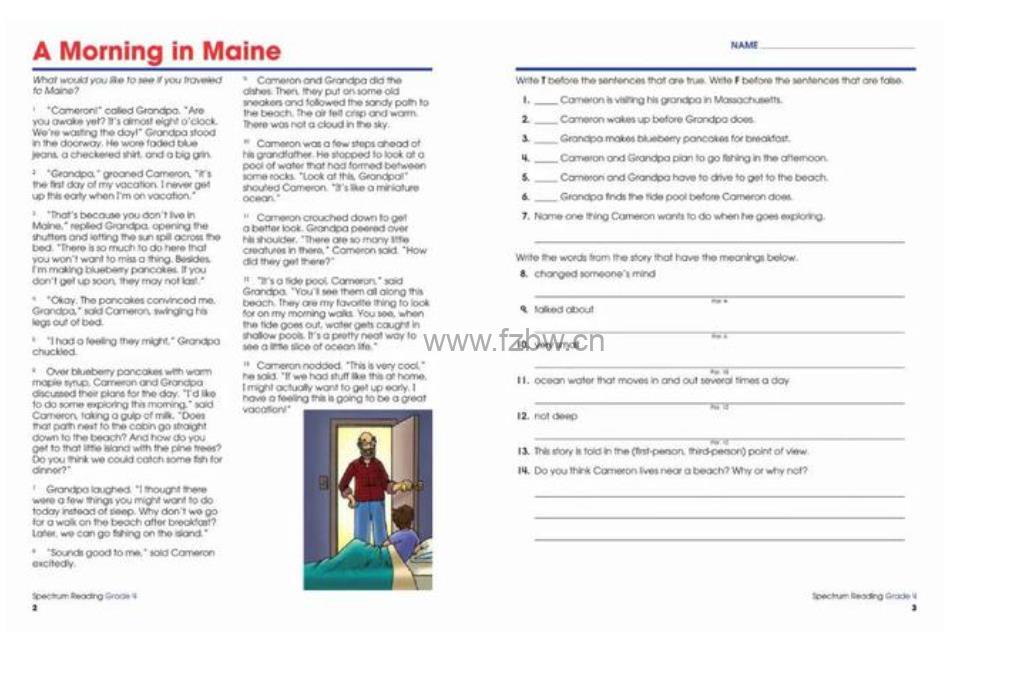 光谱阅读《spectrum reading workbook》GK-G8级别 PDF格式