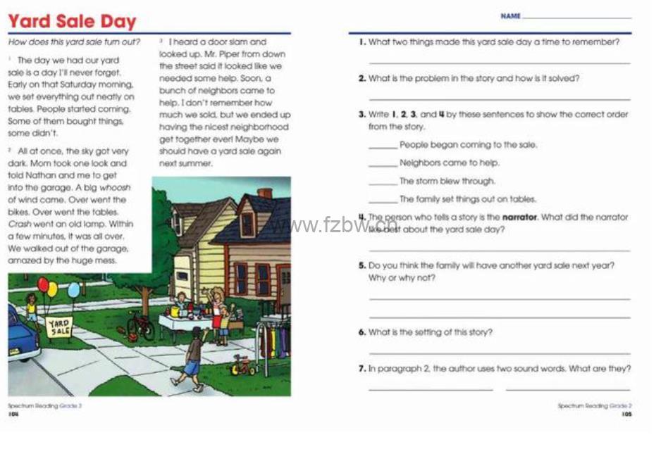 光谱阅读《spectrum reading workbook》GK-G8级别 PDF格式