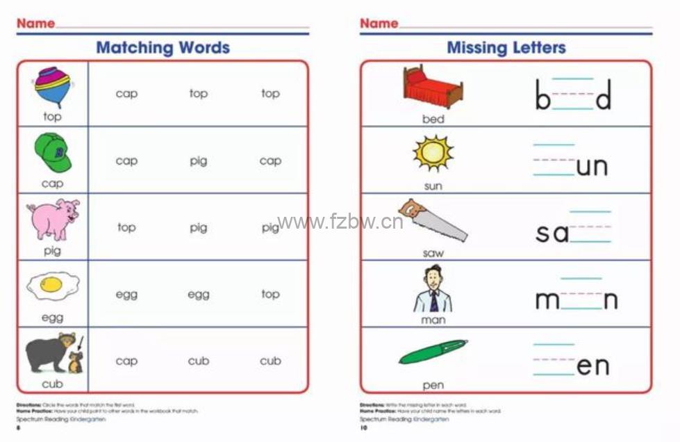 光谱阅读《spectrum reading workbook》GK-G8级别 PDF格式