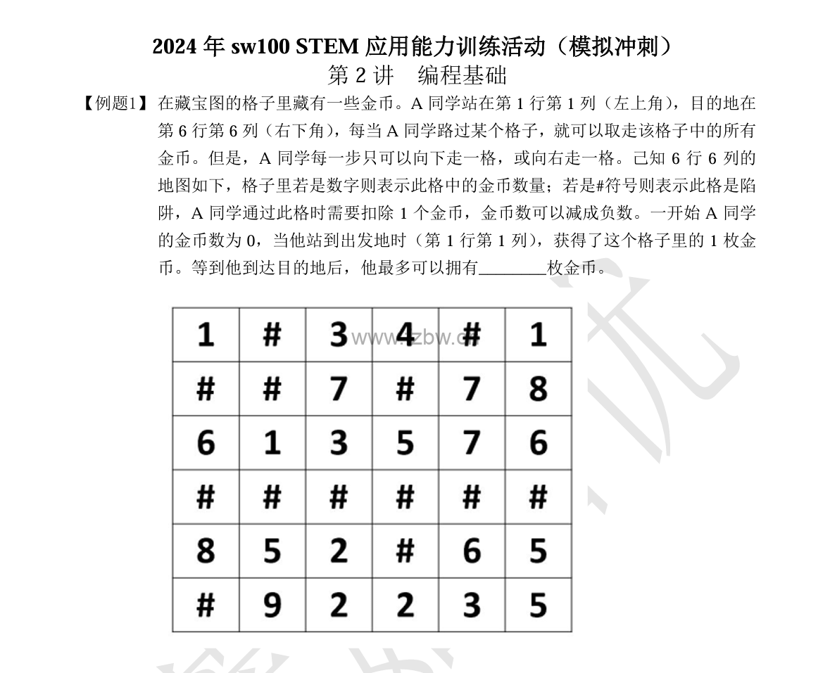 2024蘑菇思维一百初赛冲刺课+复赛课程