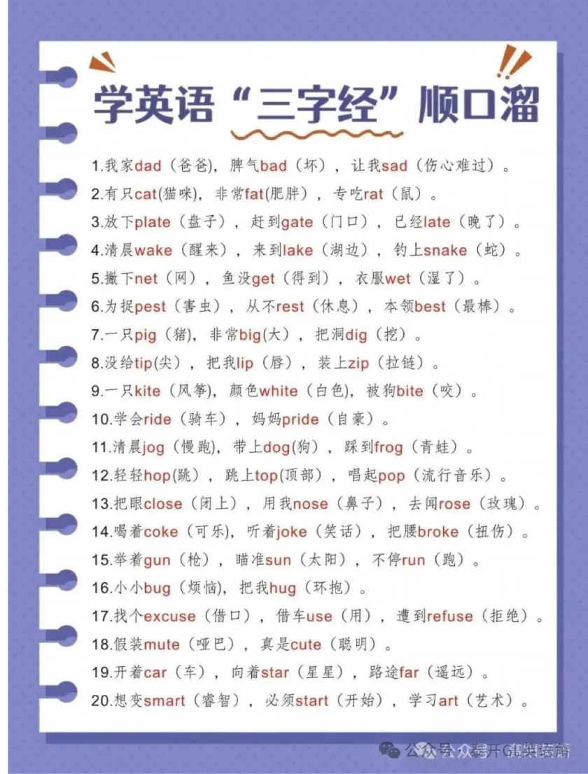 小学英语《三字经顺口溜》 PDF格式– 父子被窝