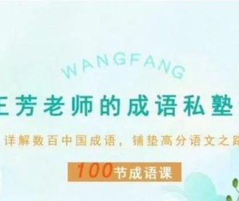 好芳法课堂：王芳成语私塾(100节完结)音频+电子书