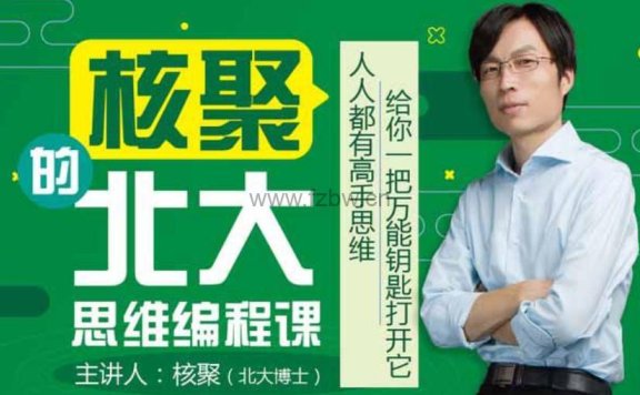 核聚《北大思维编程课》共十二讲 视频课程