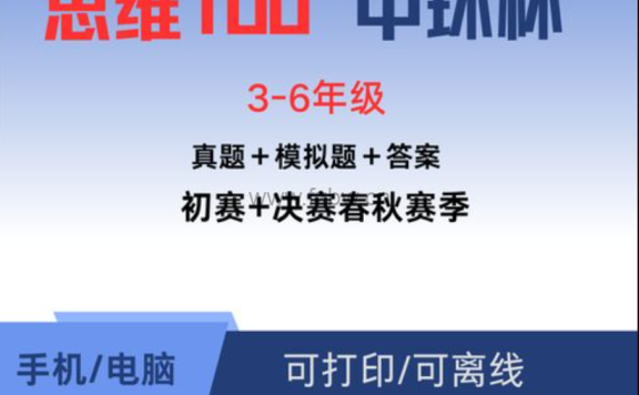 《思维100高频题型速刷手册》2019-2024 PDF格式
